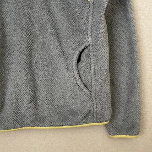 Patagonia Sweater Womens Medium Gray Retool Snap Polartec Fleece Outdoor Hiking - Picture 7 of 14
